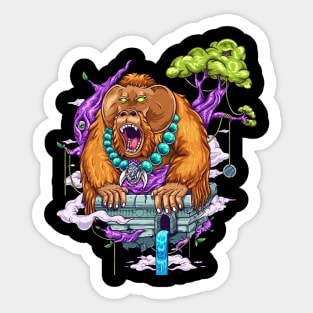 Mythical Borneo Orangutan Sticker